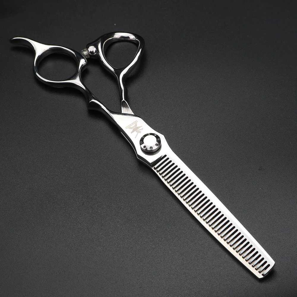 New Arrival XUANFENG Silver Professional Hair Scissors 6.5 440C Steel Barber Cutting Scissors and thinning Scissors Suitable for Barber Z241213