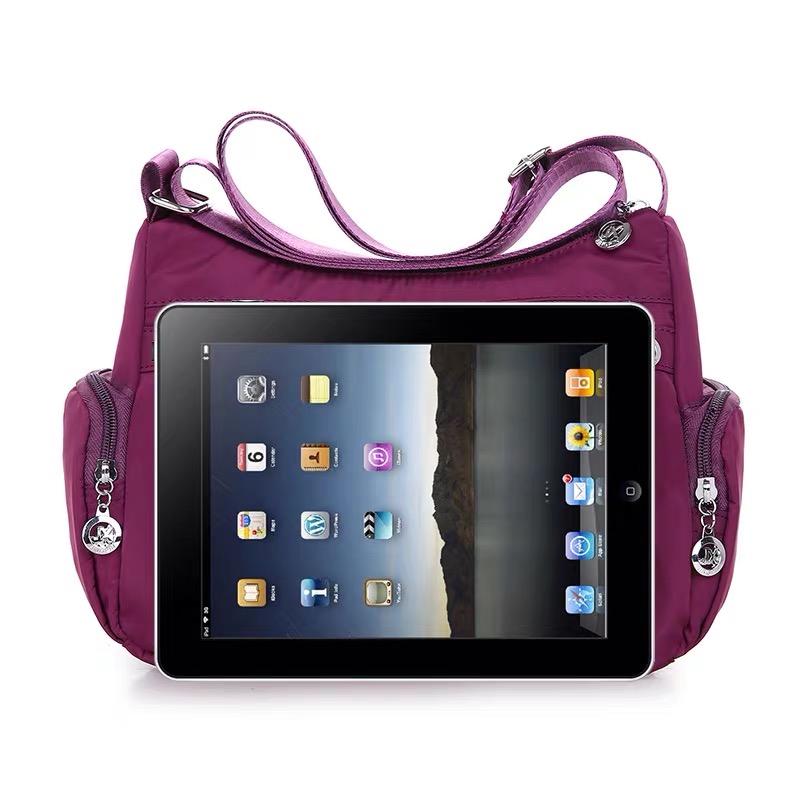 Oxford Women Shoulder Bag Casual Crossbody Bag Multifunction Shopping Handbag High Capacity Side Messenger Waterproof Travel Bag
