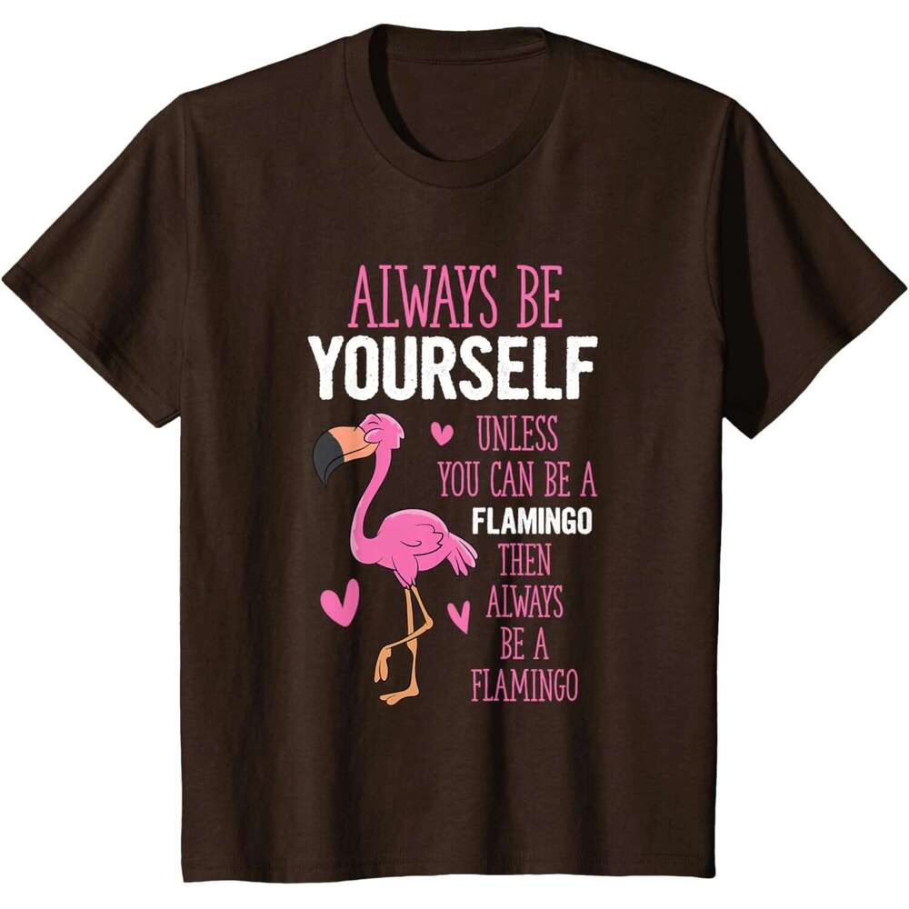 T shirt Mens Flamingos Always Yourself Unless You Can Be A Flamingo T-Shirt shirts tshirt graphic tee Casual tops summer clothes Short sleeve Free shi
