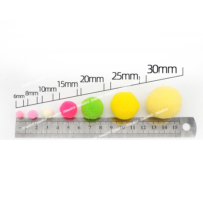 DIY Pompom 8MM 10MM 15MM 20MM 25MM 30MM Soft Pompones Fluffy Plush Crafts Pom Poms Ball Furball