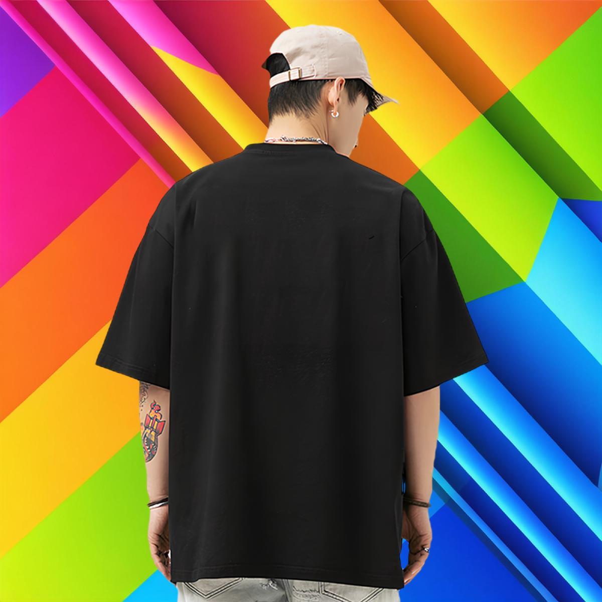 Casual New T Shirts Men 230g Cotton tortoise Summer Casual Wear Crew Neck Breathable Cool Tshirt for Man Woman Customized