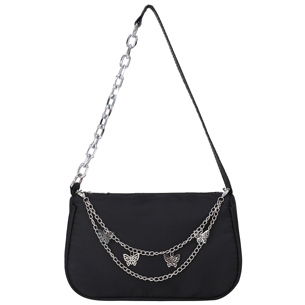 Women Casual Butterfly Chain Shoulder Underarm Bag Ladies Vintage Small Purse