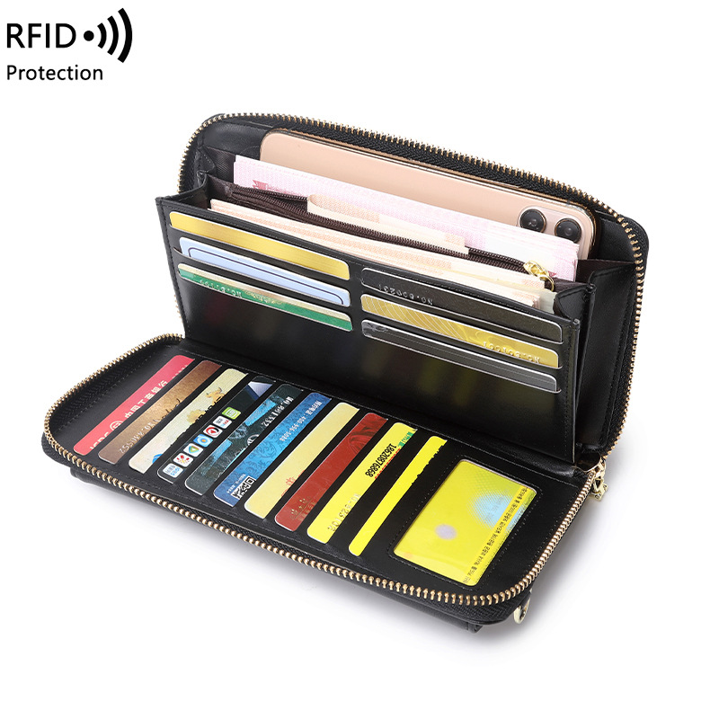 Women Mini Shoulder Bag Touch Screen Mobile Phone Transparent Bag Ladies Student Multi-function Messenger Wallet Handbag
