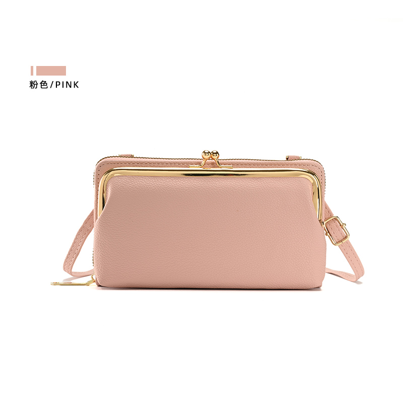 Women's Messenger Bag For Ladies PU Leather Clutch Phone Bags Business Card Holder Wallet Crossbody Shoulder Purse