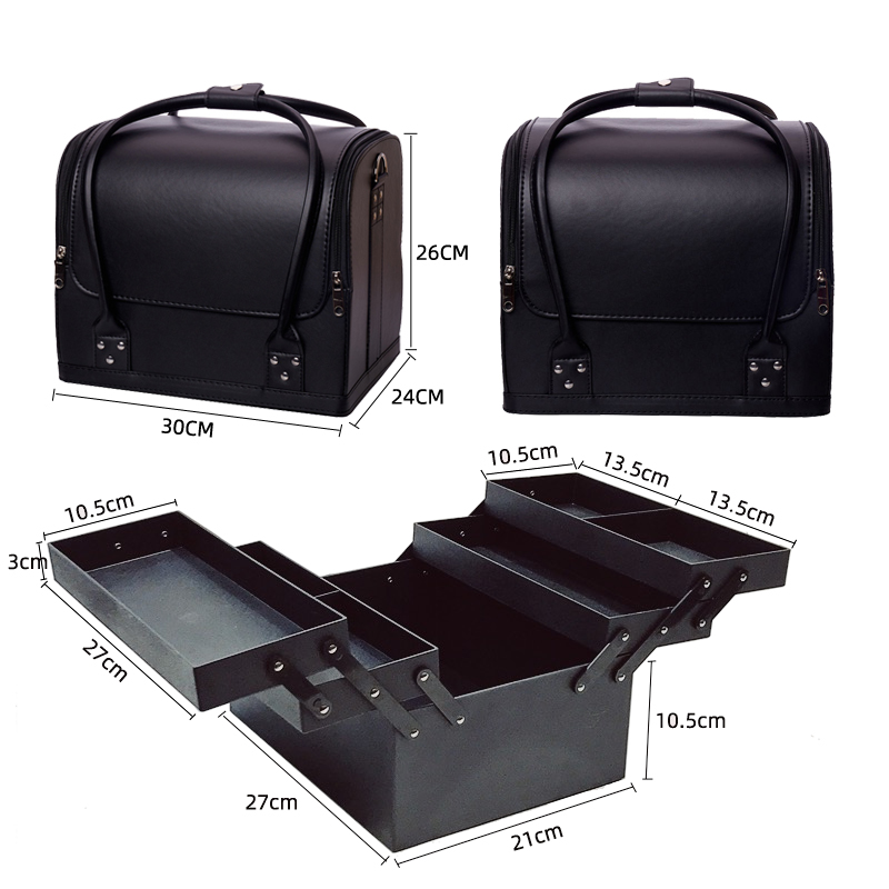 2023 New Fashion Professional Makeup Bag Women Cosmetic Case Female Korean Make Up Organizers Box Large Storage Organizer