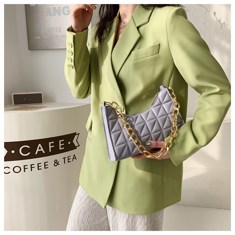 Women's Advanced Diamond Bag 2022 New Trend All-match Shoulder Bag Niche Chain Handbag Female Fashion Texture Shopping Bag