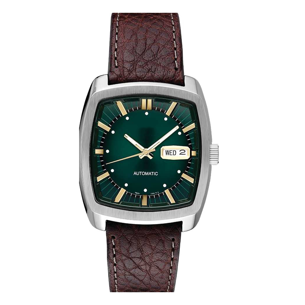 JAPAN Brand SEK Recraft Series Automatic Mechanical Watches Luxury leather belt Designer Movement Mens Watch Double Calendar Week Wristwatch Montre Relojes