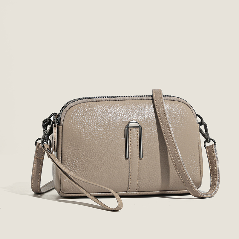 100% Genuine Women's Handbag 2023 Cow Leather Women Shoulder Crossbody Fashion Female Messenger Phone Bag