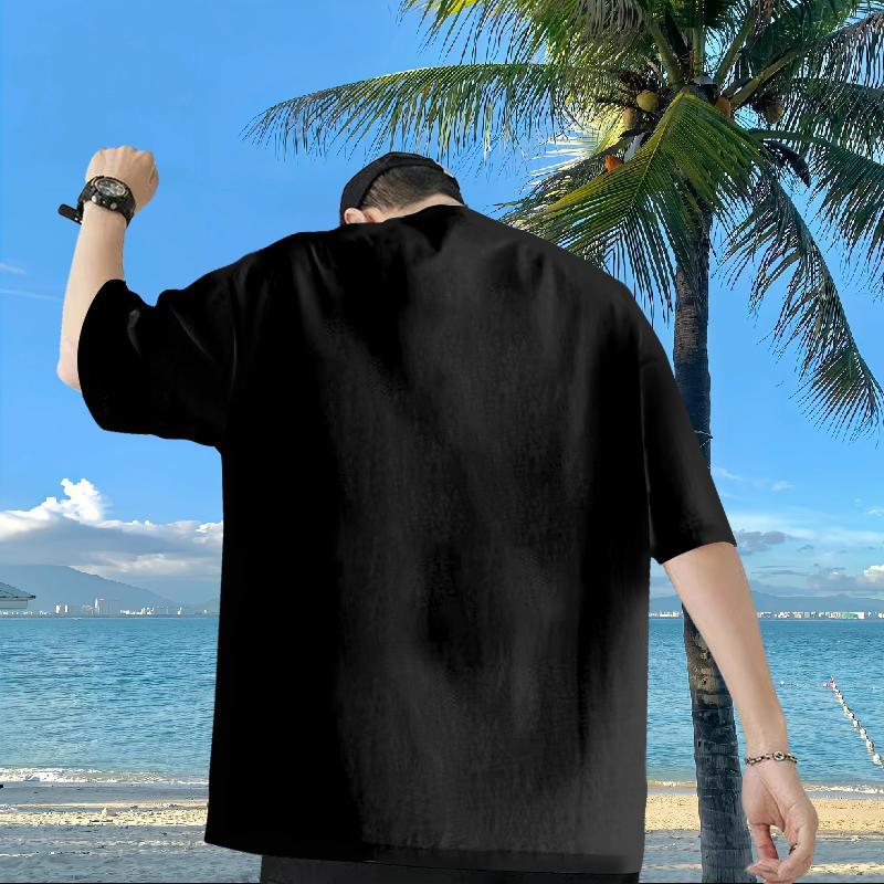 New Arrival T-Shirts 230g Pure Cotton cat Street Casual Tops Shirt Breathable Designer Men Tops Tees Skull