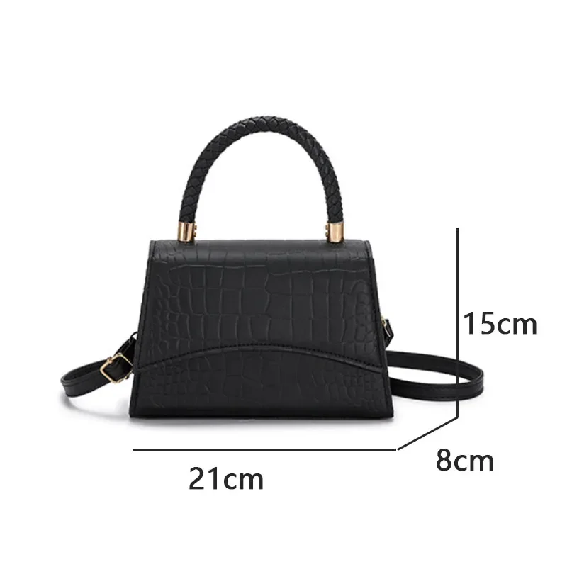 Solid Pu Leather Shoulder Bag Fashion Designer Handbags Top Handle Bags for Women Casual Crossbody Bags Luxury Bag