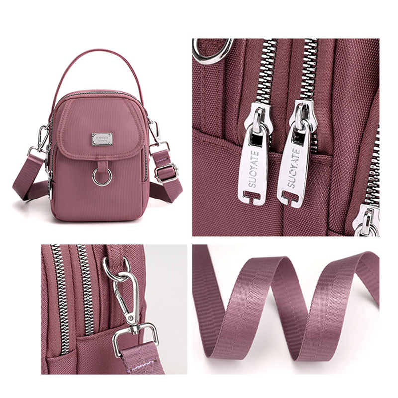 Women Bags Large Capacity Shoulder Bag Fashion Pure Color Casual Tote Outdoor Bag Handbag Zipper Messenger Bags Sac Main Femme
