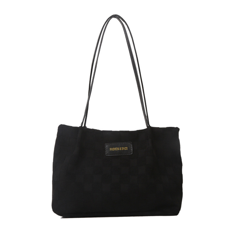 Large capacity female 2024 new autumn and winter college student class shoulder armpit bag, crossbody commuting tote bag H82#27 ddmy 5cb1