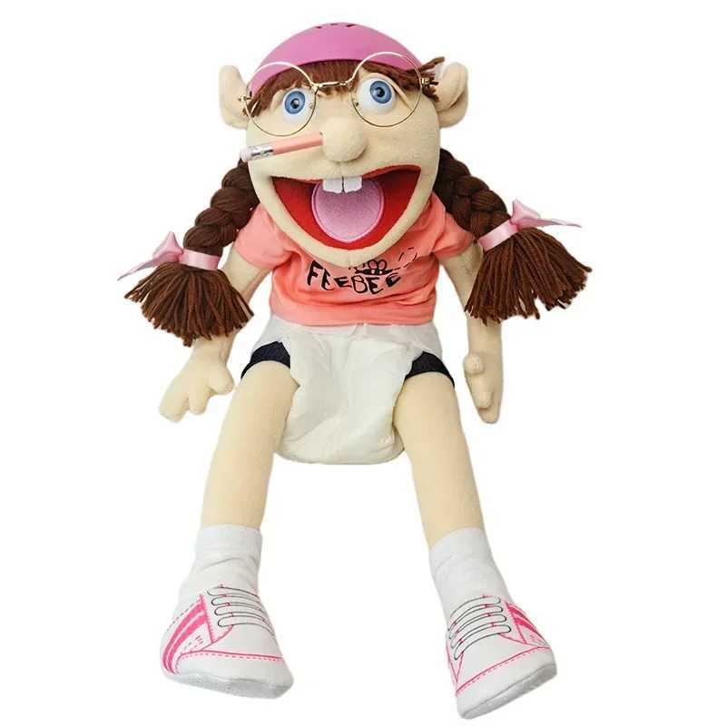 Hand Puppet Children Soft Doll Party Favors Puppet Kids Gift Cartoon Jeffy Boy Talk Show Party Props Christmas Doll Plush Toys X250129