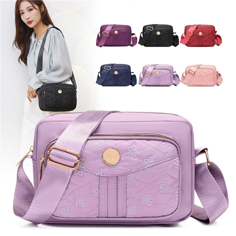 Brand Elegant Small Women's Shoulder bag Nylon Female CrossBody Bag Tote Girl Purse Phone Bag Daily Ladies Messenger Bag