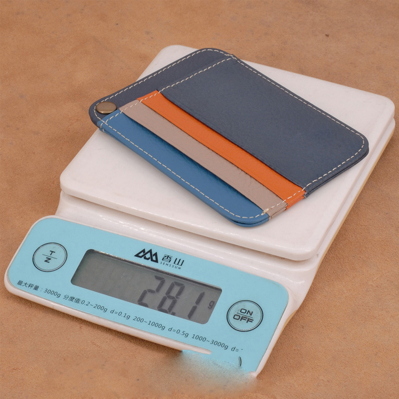 Retro Leather Credit Business Mini Card Wallet Convenient Man Women Smart Wallet Business Card Holder Cash Wallet Card Case