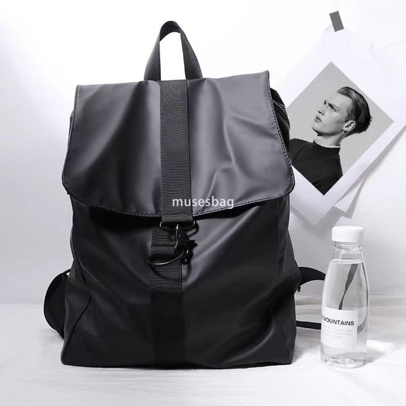 Simple and fashionable men's and women's waterproof backpacks travel backpacks men's backpacks PU leather fashion trend student book ba