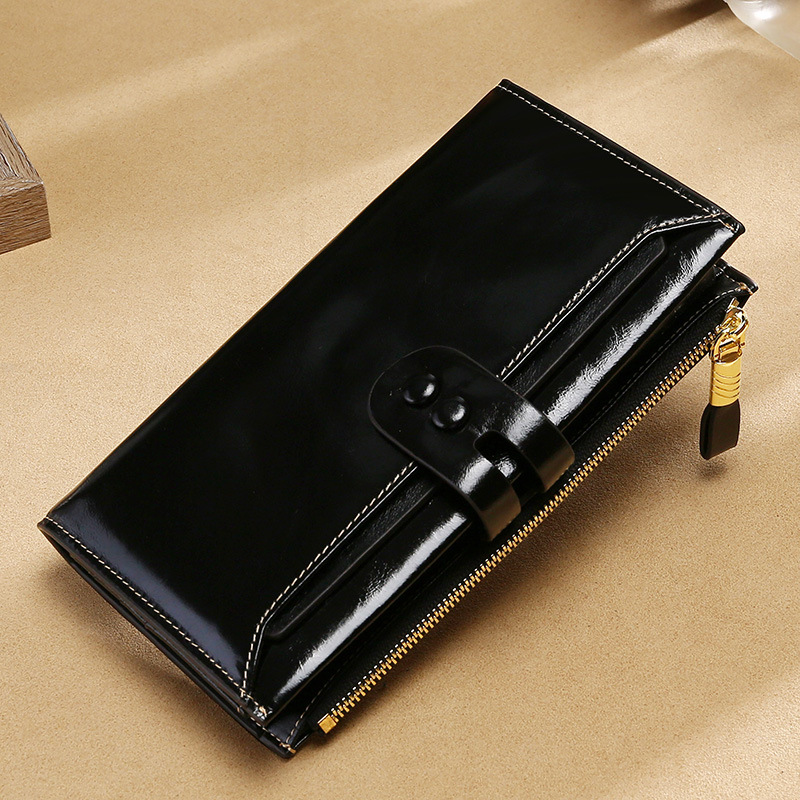 RanHuang New 2024 Women's Fashion Genuine Leather Long Wallets Cow Leather Multifunction Vintage Wallets Luxury Card Holder B243