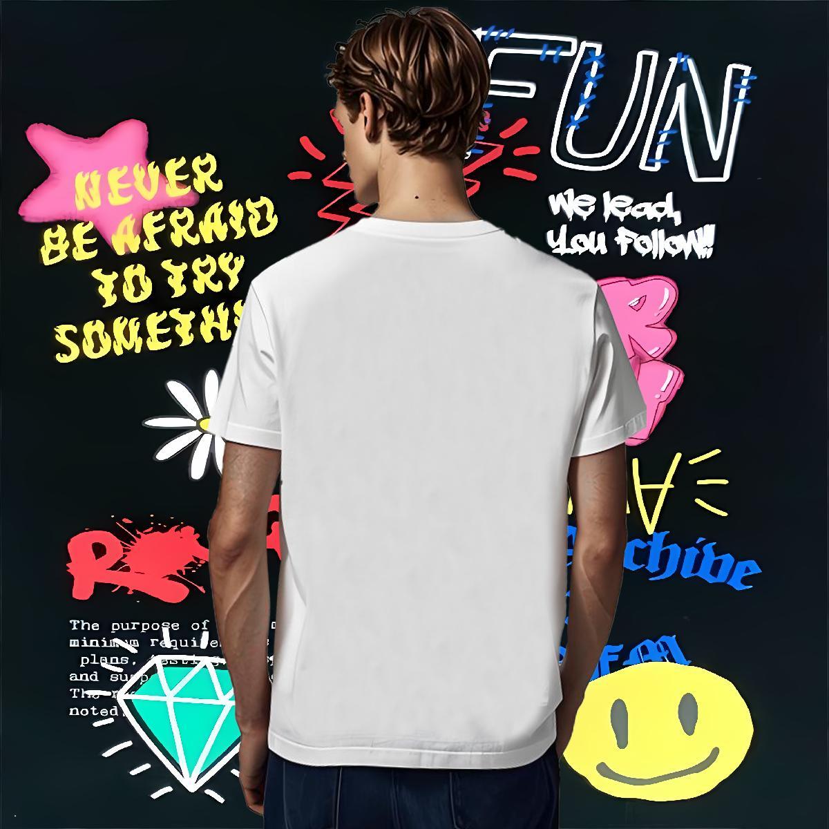 Mens T Shirts 230g 100% Cotton caricature Spring Summer Breathable Customized Tshirts Fashion Designer Popular Clothes