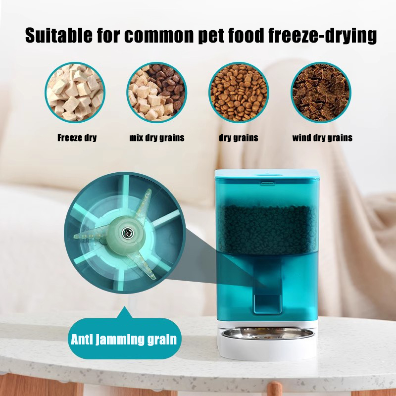 Pet Supplies 4L automatic pet feeder mobile app remote control timing quantitative intelligent cat and dog feeding hine
