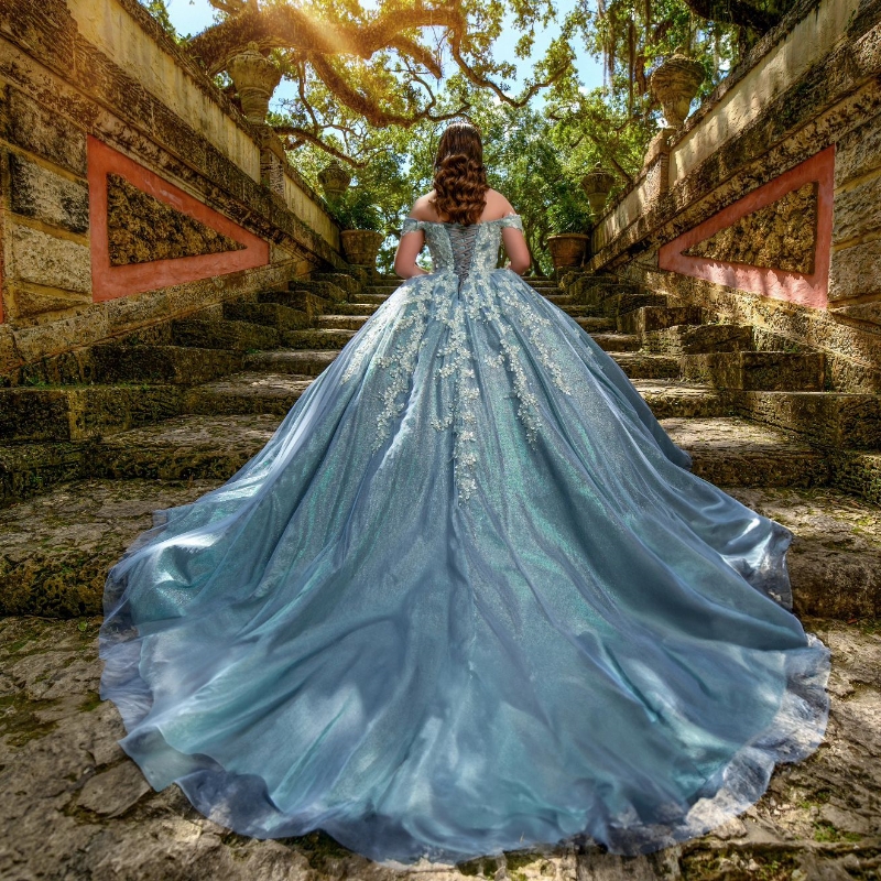 2024 Quinceanera Dress Sweet 16 Ball Gown Off The Shoulder Applique Lace Beading Sleeveless Formal Vestidos De 15 Anos