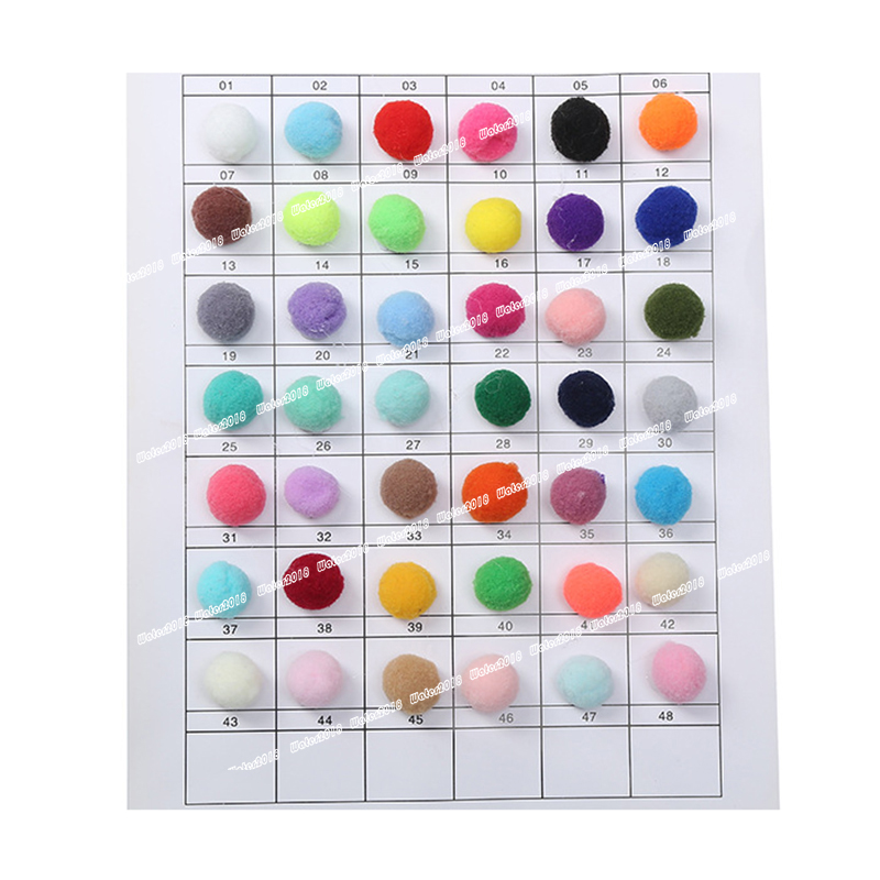 DIY Pompom 8MM 10MM 15MM 20MM 25MM 30MM Soft Pompones Fluffy Plush Crafts Pom Poms Ball Furball