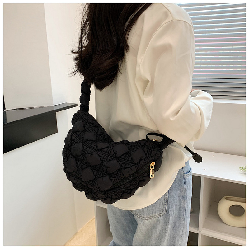 Cloud Bags For Women Designer Luxury Pleated Handbags Ladies Messenger Shoulder Crossbody Down Jackets Bag Fashion Purse