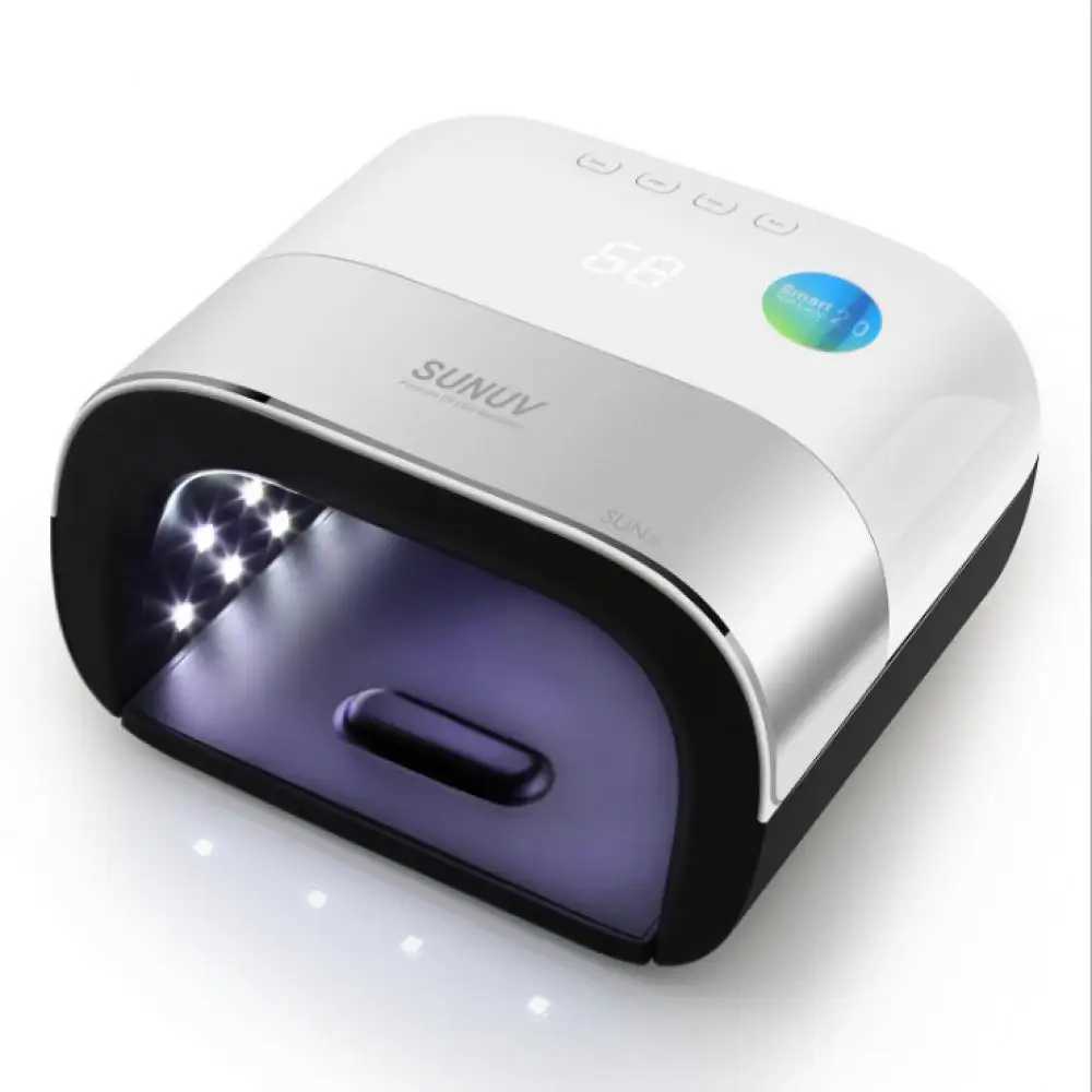 SUNUV SUN3 Nail Dryer Smart 2.0 48W UV LED Lamp Nail with Smart Timer Memory Invisible Digital Timer Display Nail Drying Machine Y240801