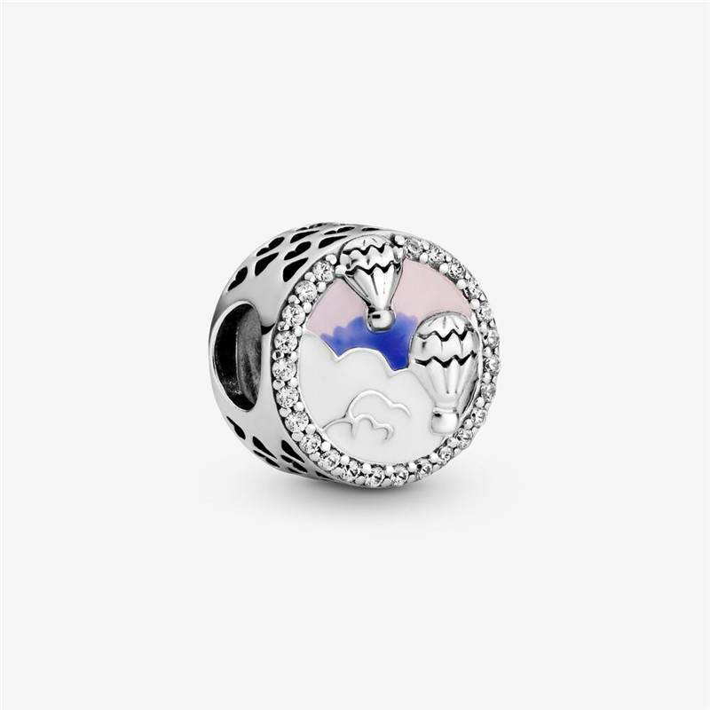 Crown Crystal Charms Bracelet For Women Silver Beads Fit Bracelet Jewelry Making Mother Is Valentine Day Gift