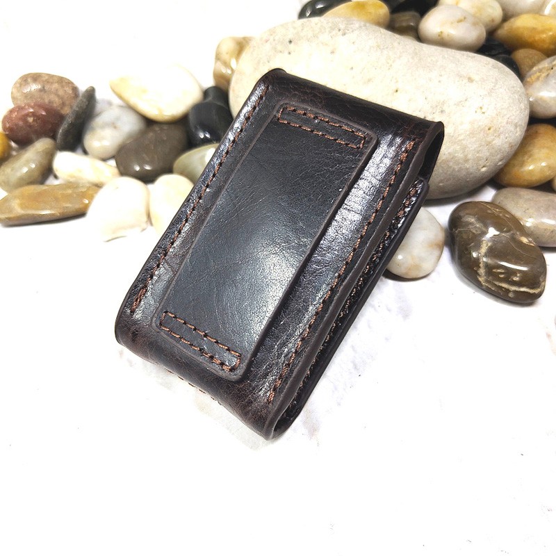 Genuine Leather Car Key Case on Belt Pack Car Key Holder Waist Bag Keys Wallet Pouch Organizer Sheath Men 1652C
