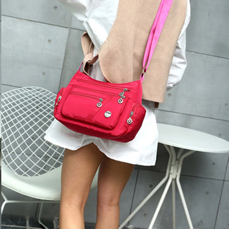 Multi-layer Casual Shoulder Bag Luxury Handbags Beach Casual Tote Designer Nylon Messenger Bags Female Purse Crossbody Bags