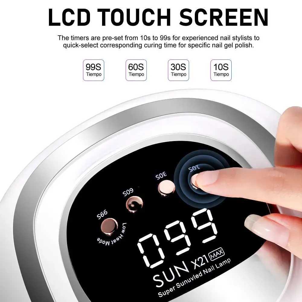 Professlonal UV LED Nall Lamp 320W Blg Power 72LEDs Nall Dryer Llght For Manlcure Drylng Gel Nall Pollsh Sensor Nalls Art ToolsCL240731
