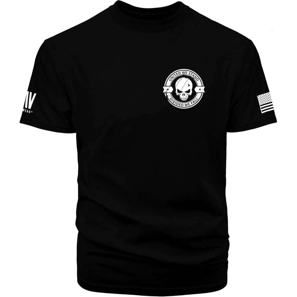 Designer T shirt Men's Tshirts Graphic Divided We Fall Patriotic T-Shirt shirts tshirt graphic tee Casual tops summer clothes Short sleeve