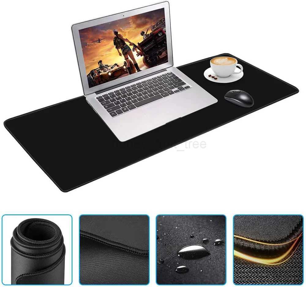 Black Mouse Pad Rug Deskpad Slipmat 90x40 Mat Gamer Accessories Beat Pad Desk Protection Rubber Mouse Pad for Computer LaptopM240802
