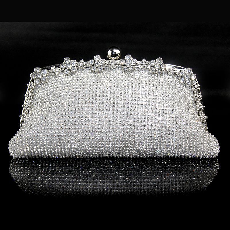 Shinny Luxury Clutch Bag Glitter Wedding Evening Bags With Rhinestone Shoulder Bags Small Handbags Hobos Fashion Party Pouch
