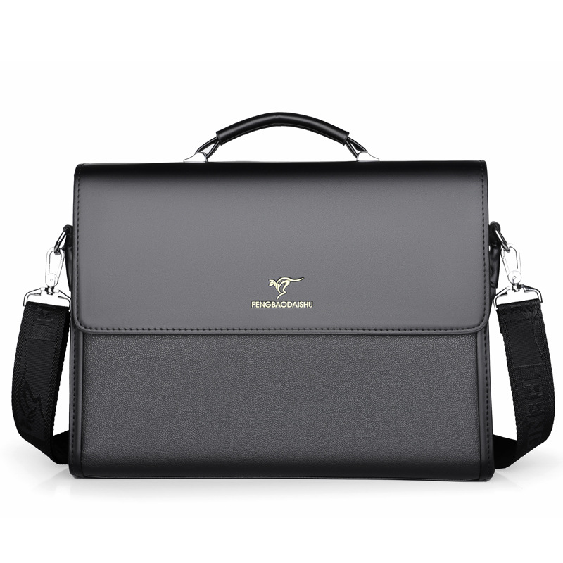 Business Large Capacity Mens Briefcase Luxury Leather Hand Tote Bag Office Male Shoulder Messenger Bag Fashion Man File Bag