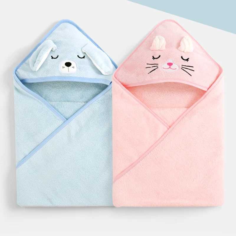 Newborn Packaging Blanket 0-12 Months Cotton Wool Blanket Baby 4 Seasons Absorbent Warm Blanket Childrens Bath Towel NewW240810