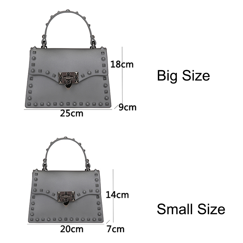 Women Rivet Bags Fashion Hasp Lock Crossbody Shoulder Bolsos Female Clutch Messenger Handbags Purses Ladies Square Cellphone Bag