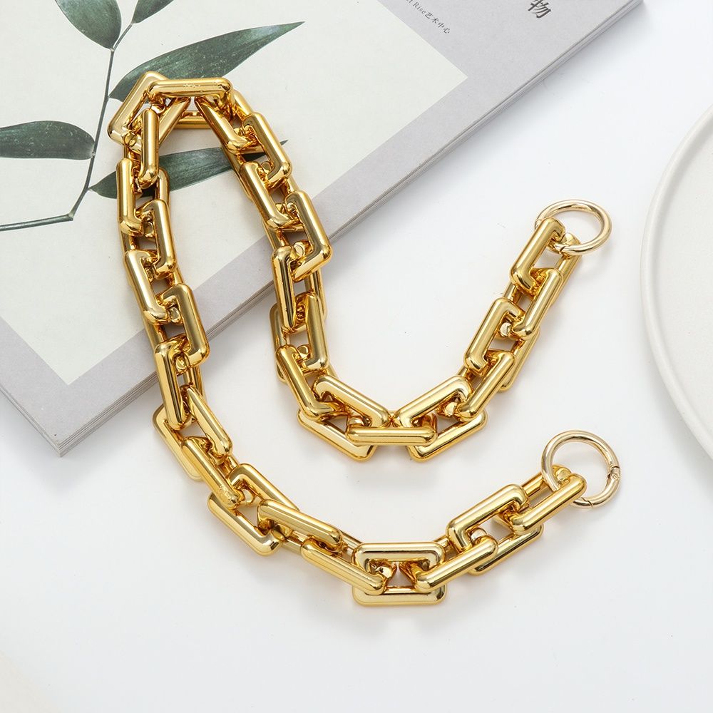 Sturdy Buckles Shining Handbag Accessory Replaceable Purse Chain Shoulder Bag Handle Metal Bag Strap Hardware Bag Belt