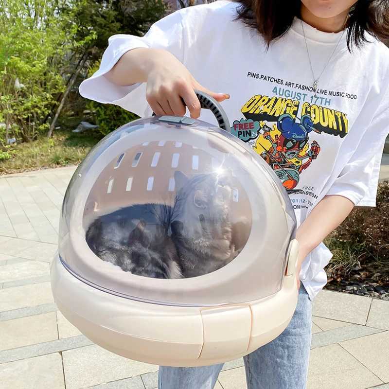 Cat Carrier Pets Bag Multi-functional Portable Cat Bag Portable Space Capsule Pet Capsule Bag Car Dog Aviation CageM240731