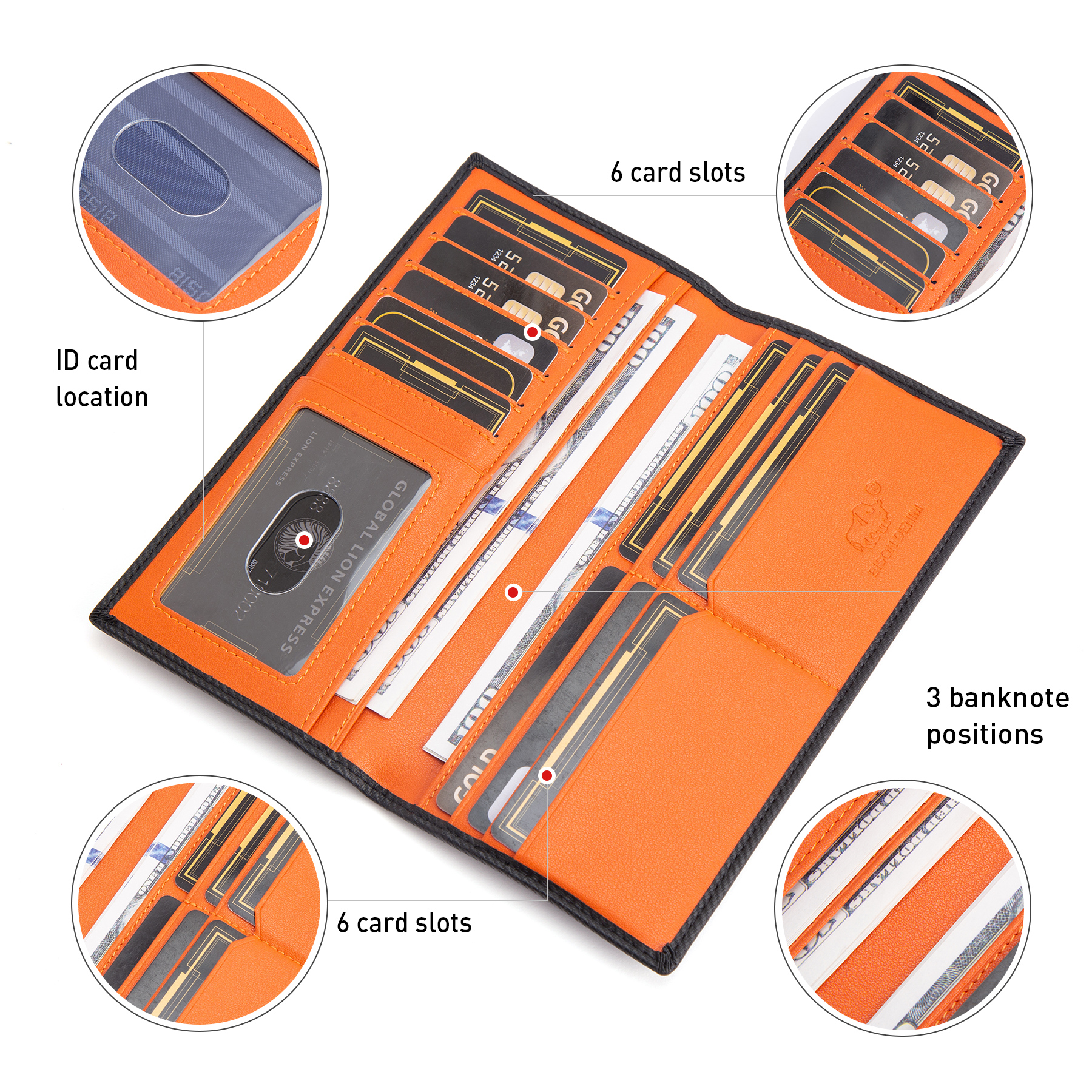 Airtag Men, Designer Holder: Slim Carbon Fiber Long Wallet with RFID Blocking and Bill Card Holder - Lightweight hot for Daily Use