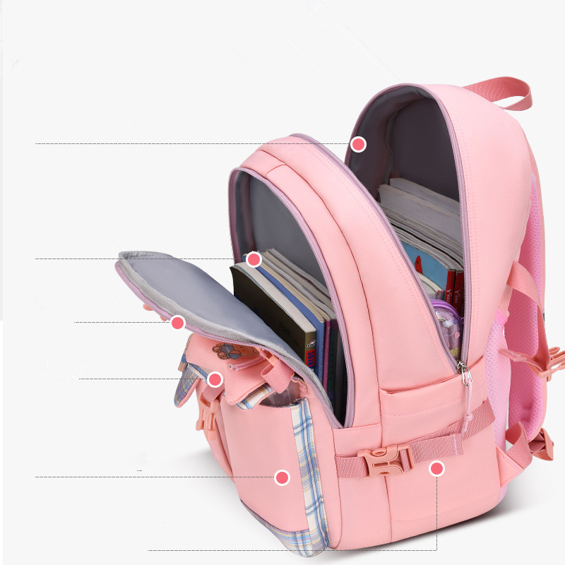 2025 Waterproof School Bags With cartoon pendant Light Weight Children Backpack schoolbag Printing Kids School Backpacks mochila