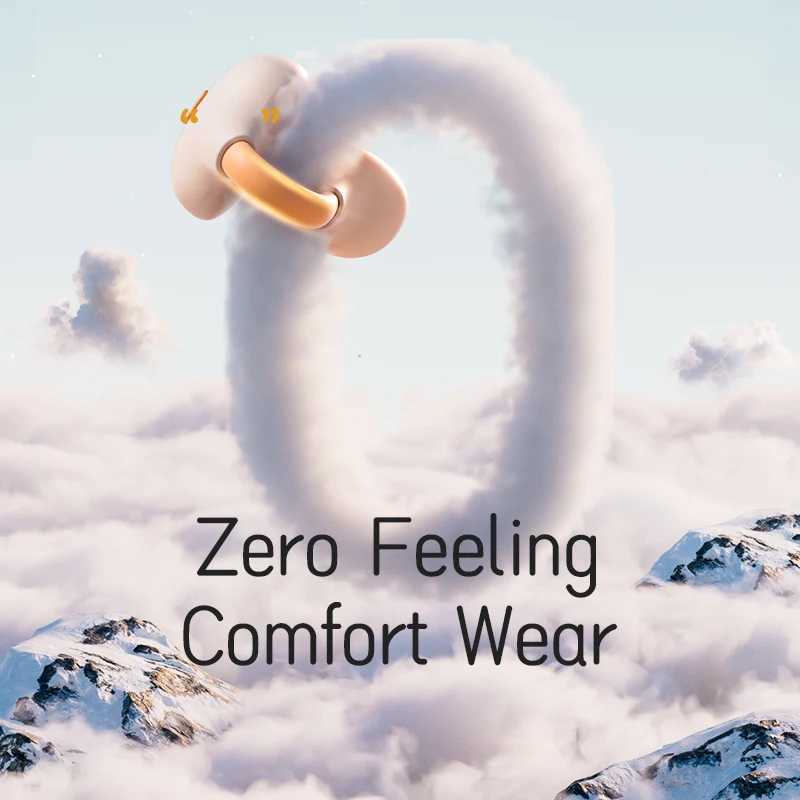 Open-Ear Wireless Earbuds 2024, Bluetooth 5.3 Headphones, Color Clip-On Earphones with Microphone, Charging Case - CL240801