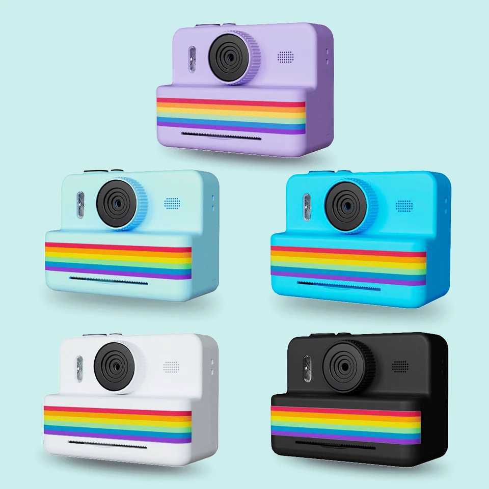2.8 Inch Large Screen Instant Print Camera HD Digital Video Camera for Kids Outdoor Zero Ink Portable Print Toy Camera Y240801