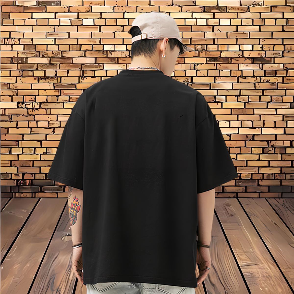 Fashion Casual T shirt 230g Cotton cat Outdoor Clothings Pure Cotton Loose Mens Tshirts Custom Print Plus Size