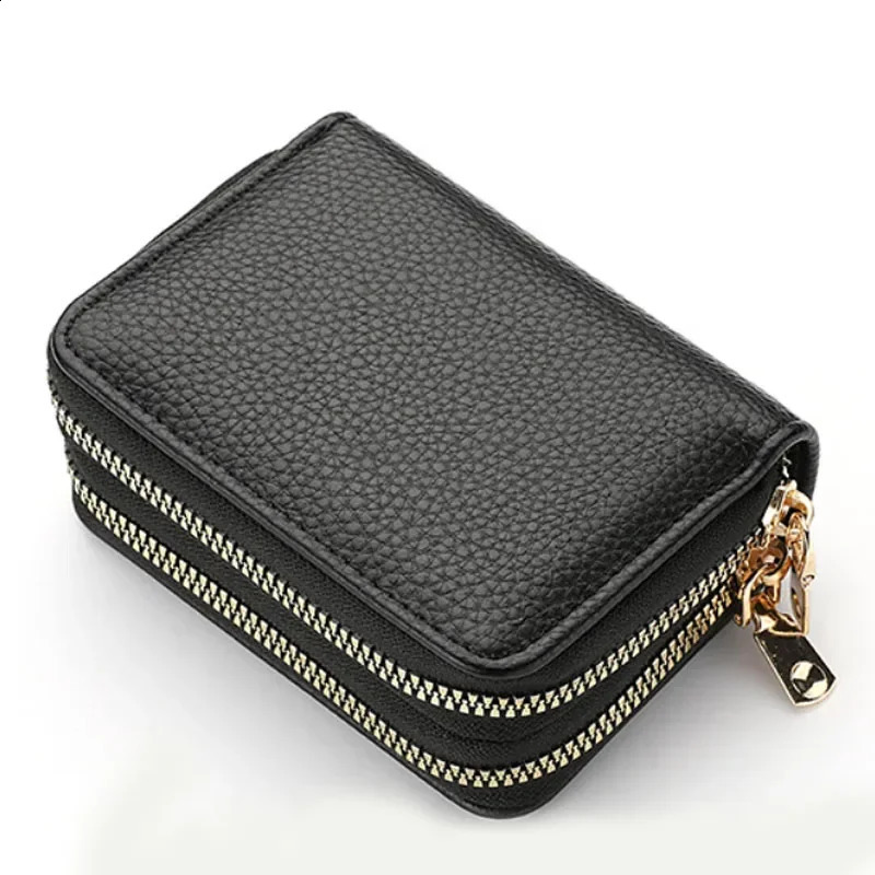 PU Leather Rfid Womens Zipper Card Wallet Small Change Purse for Female Short Wallets with Holders Woman 240801
