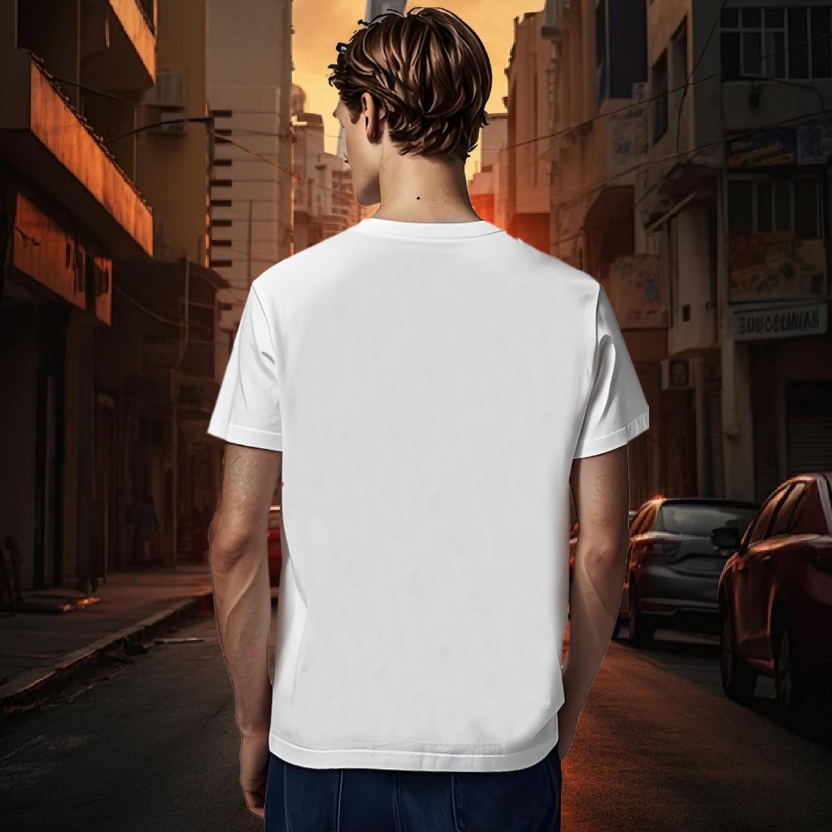 T shirt 230g Pure Cotton Mona Lisa Casual Beach Crew Neck Breathable White Plus Size Tshirt for Man Woman Designer Wholesale Top Tees