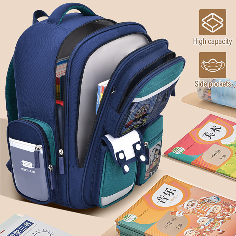 2023 New Children's School Bag Boy's Backpack Primary Schoolbag Student's Backpack 1-6 Grades Boys&Girls Spine Relief Backpack
