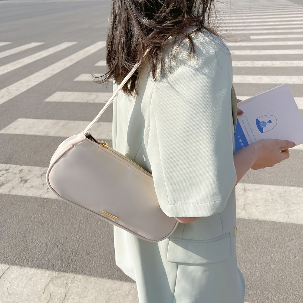 Creative Women Handbag Nylon Simple Underarm Shoulder Bags Purse Students Simple Bags for Girls Birthday Gifts