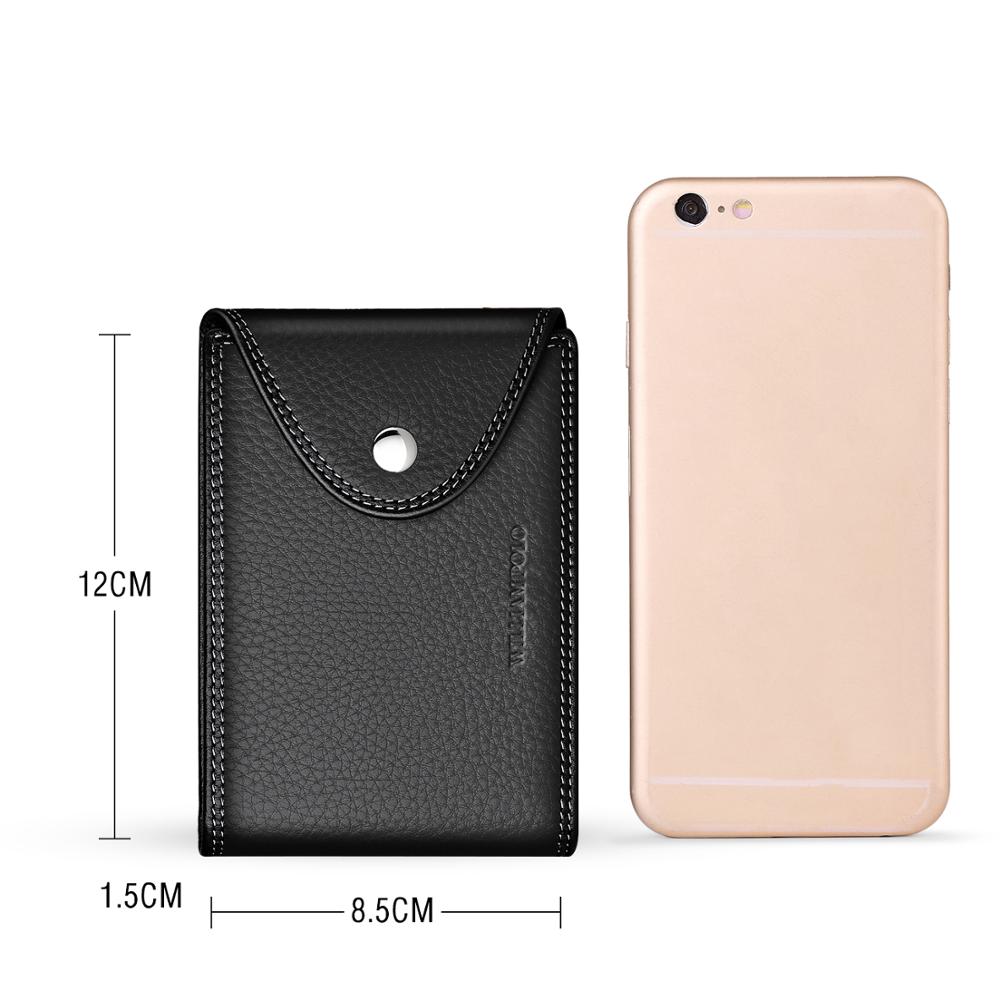 WILLIAMPOLO Wallets Men Genuine Leather business Clutch Bag Male Purse Bifold Money Clamp Credit Card Case Cash Clip Wallet