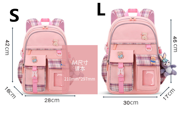 2025 Waterproof School Bags With cartoon pendant Light Weight Children Backpack schoolbag Printing Kids School Backpacks mochila